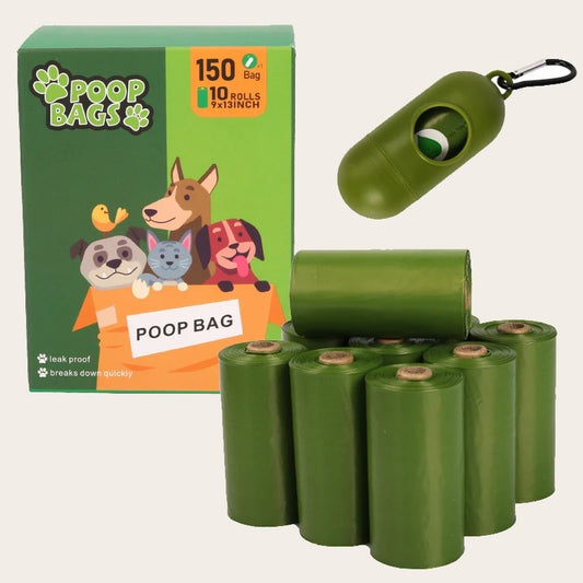 Hundbajspåsar med behållare